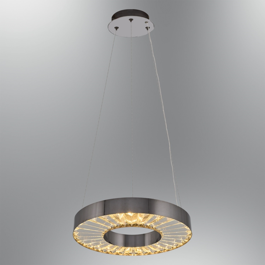 LED Luster na žici JESI LED/35W/230V 3000K promjer 40 cm srebrna