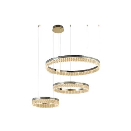 LED kristalni luster s prigušivanjem na sajli THALIA LED/120W/230V 3000-6000K + daljinski upravljač