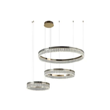 LED kristalni luster s prigušivanjem na sajli THALIA LED/120W/230V 3000-6000K + daljinski upravljač