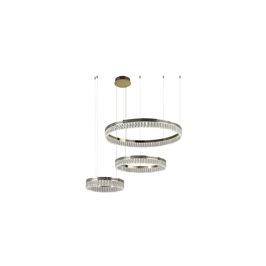 LED kristalni luster s prigušivanjem na sajli THALIA LED/120W/230V 3000-6000K + daljinski upravljač