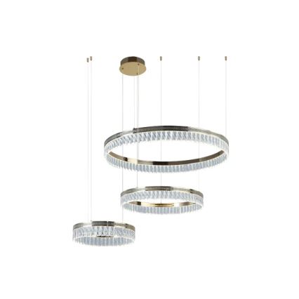 LED kristalni luster s prigušivanjem na sajli THALIA LED/120W/230V 3000-6000K + daljinski upravljač