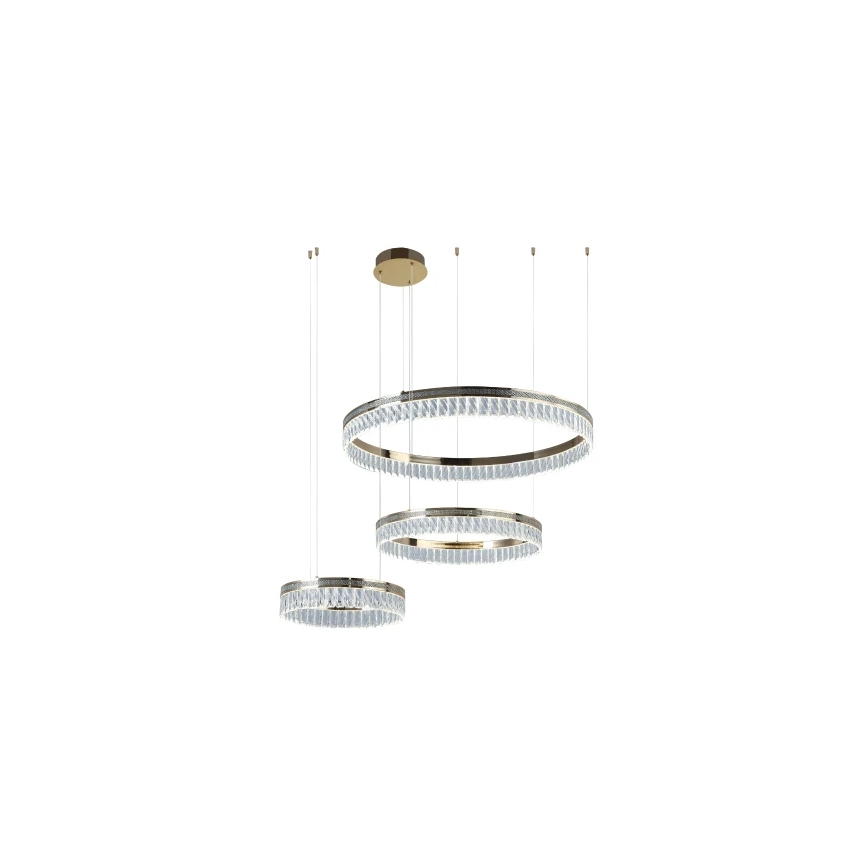LED kristalni luster s prigušivanjem na sajli THALIA LED/120W/230V 3000-6000K + daljinski upravljač