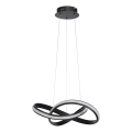 LED luster s mogućnošću prigušivanja na kabelu SALO LED/28W/230V 3000K crna