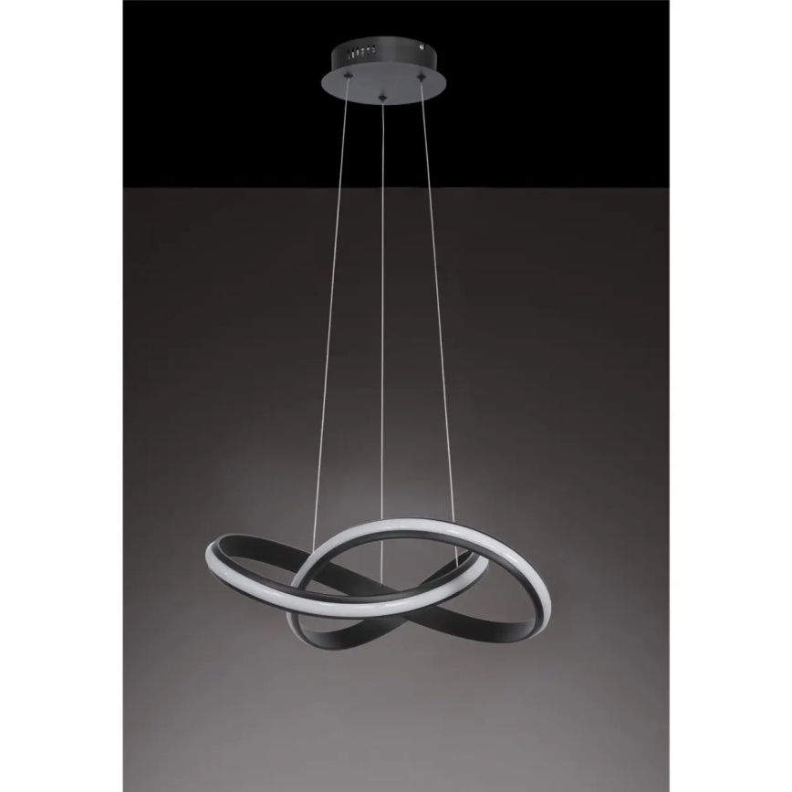 LED luster s mogućnošću prigušivanja na kabelu SALO LED/28W/230V 3000K crna