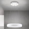 LED luster s mogućnošću prigušivanja na sajli KOLK LED/40W/230V 2700/3000/4000K Ø 40 cm bijela