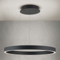 LED luster s mogućnošću prigušivanja na sajli KOLK LED/60W/230V 2700/3000/4000K Ø 60 cm crni