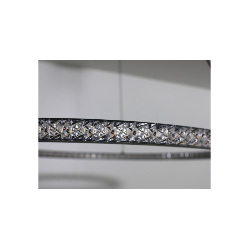 LED luster s mogućnošću prigušivanja na sajli LED/150W/230V 3000-6500K + daljinski upravljač