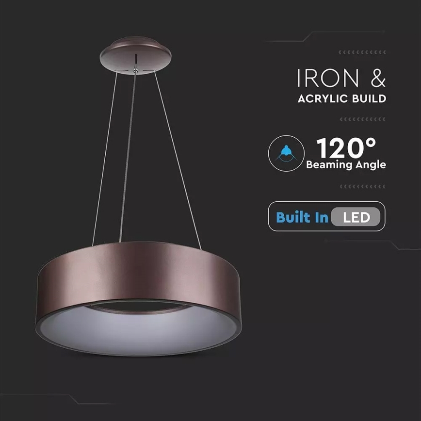 LED luster s mogućnošću prigušivanja na sajli LED/20W/230V