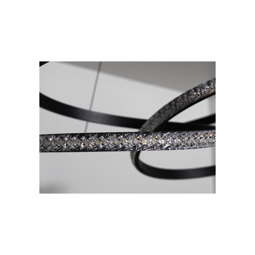 LED luster na sajli s funkcijom prigušivanja LED/90W/230V 3000-6500K promjer 47 cm + daljinski upravljač