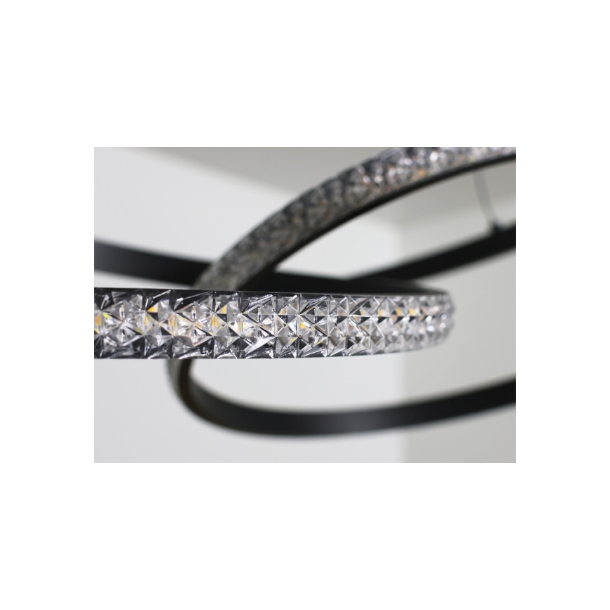 LED luster na sajli s funkcijom prigušivanja LED/90W/230V 3000-6500K promjer 47 cm + daljinski upravljač