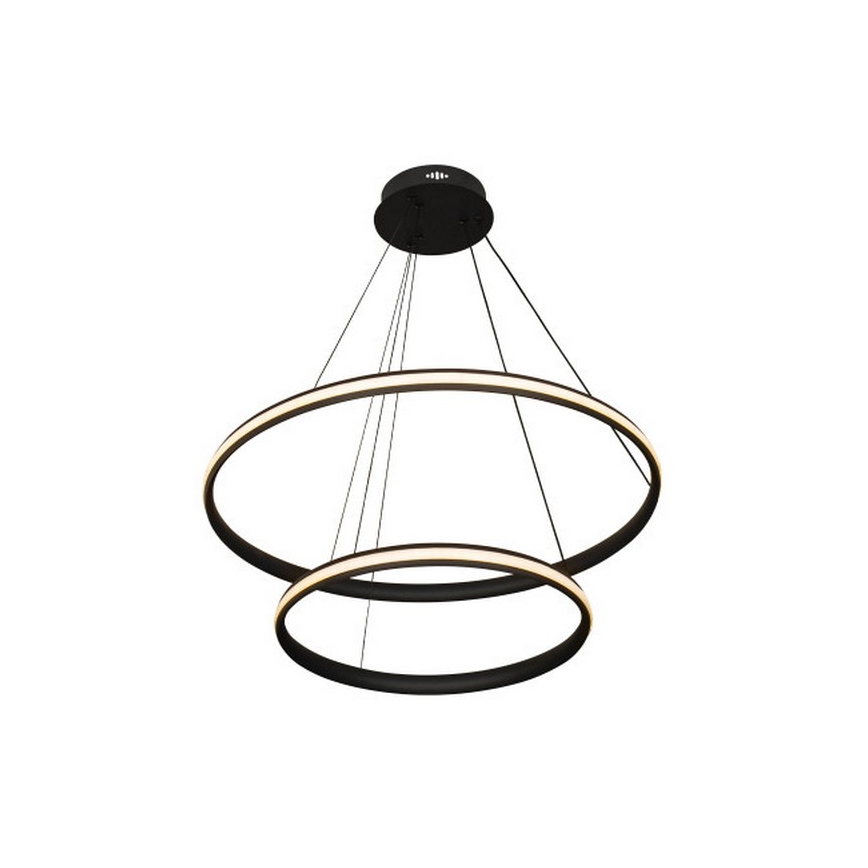 LED luster s mogućnošću prigušivanja na sajli LED/90W/230V 3000-6500K Ø 60 cm + daljinski upravljač