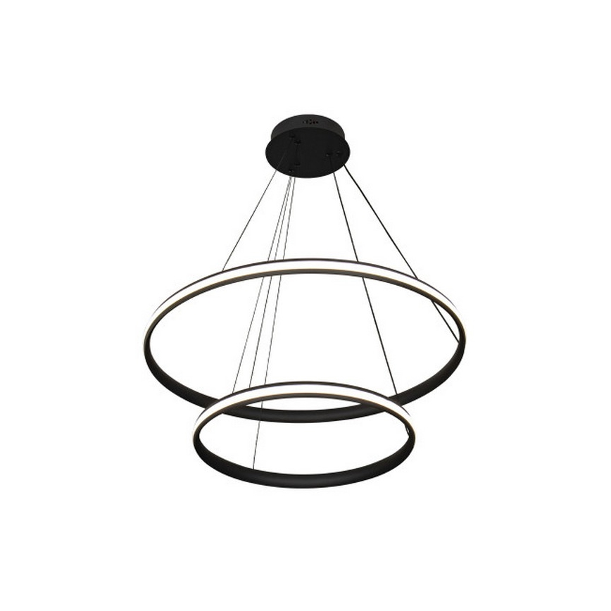 LED luster s mogućnošću prigušivanja na sajli LED/90W/230V 3000-6500K Ø 60 cm + daljinski upravljač