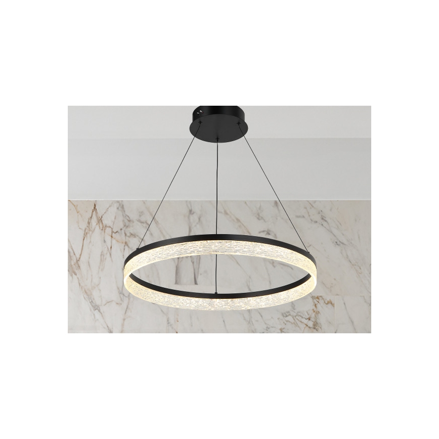 LED prigušivi luster na sajli ALIANZ LED/60W/230V 3000-6000K promjer 80 cm + daljinski upravljač
