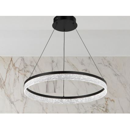 LED prigušivi luster na sajli ALIANZ LED/60W/230V 3000-6000K promjer 80 cm + daljinski upravljač