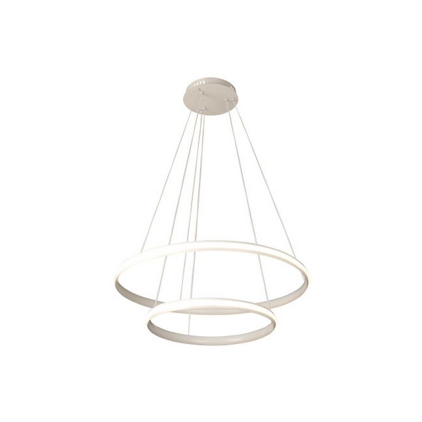 LED luster s prigušivanjem na sajli LED/90W/230V 3000-6500K Ø 60 cm + daljinski upravljač