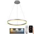 LED luster s prigušivanjem na užetu LED/42W/230V 3000-6500K promjer 60 cm + daljinski upravljač