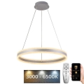 LED luster s prigušivanjem na užetu LED/85W/230V 3000-6500K promjer 60 cm + daljinski upravljač