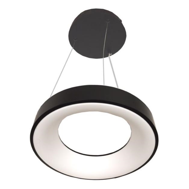 LED luster s užicom DRAX LED/32W/230V 4000K promjer 38 cm crni