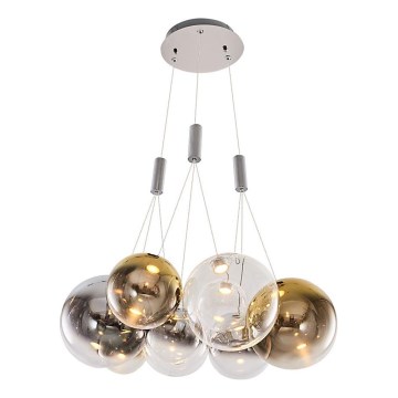 LED Luster s uzicom ENNA 9xG9/5W/230V 3000K dimljeno/zlatno