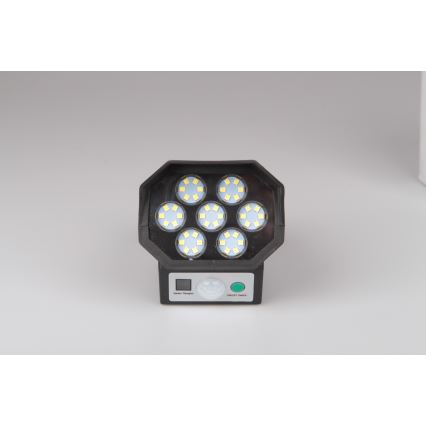 LED imitacijska sigurnosna kamera sa senzorom i solarnim panelom LED/5W/5,5V 800 mAh IP65 + daljinski upravljač