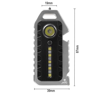 LED Multifunkcionalna prigušiva punjiva baterijska svjetiljka LED/1W/5V IP44 400 mAh 50 lm