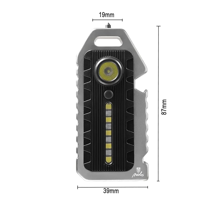 LED Multifunkcionalna prigušiva punjiva baterijska svjetiljka LED/1W/5V IP44 400 mAh 50 lm
