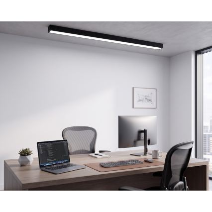LED Nadgradna/luster na sajli LED/44W/230V 6000K 120 cm crna