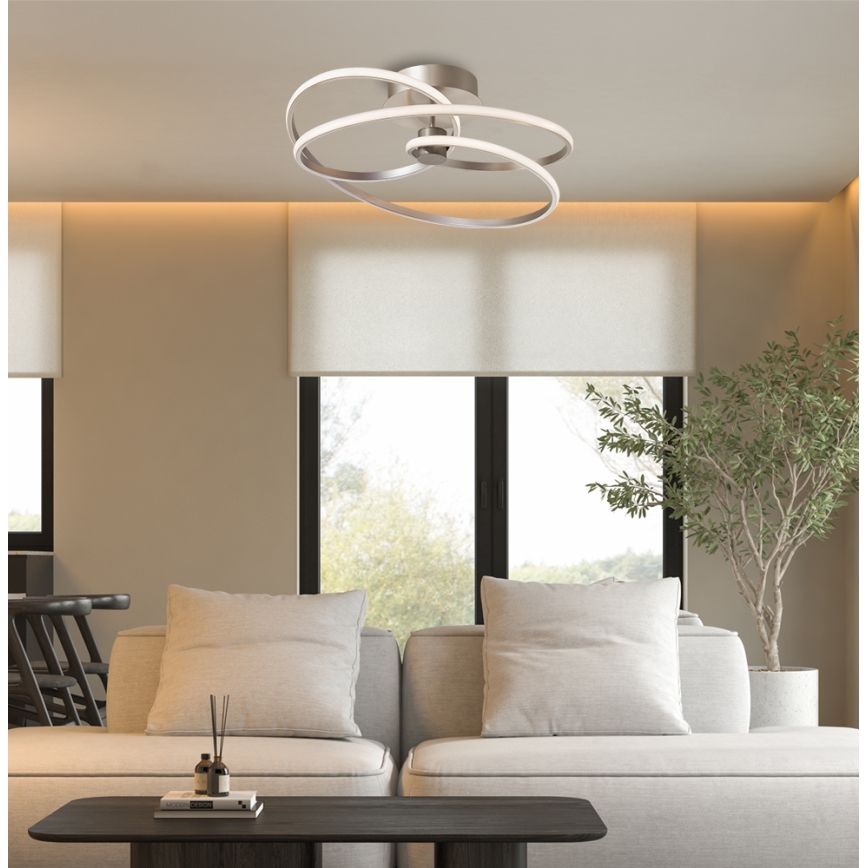 LED nadgradna svjetiljka CORT LED/40W/230V srebrna