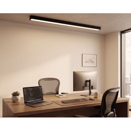LED nadgradna svjetiljka/luster na sajli LED/44W/230V 3000K 120 cm crna