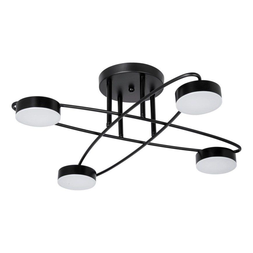 LED Nadgradni luster 4xLED/7W/230V crna