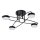 LED Nadgradni luster 4xLED/7W/230V crna