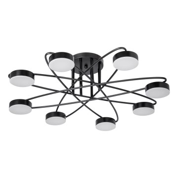 LED Nadgradni luster 8xLED/7W/230V crna