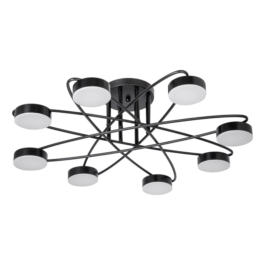 LED Nadgradni luster 8xLED/7W/230V crna