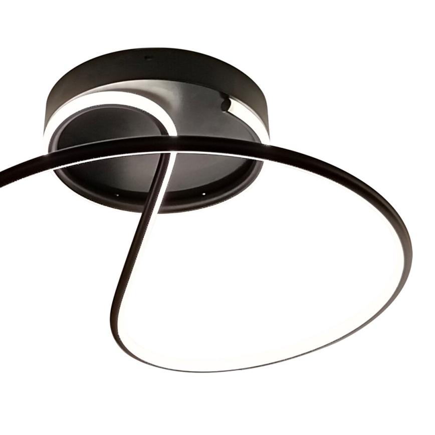 LED Nadgradni luster DELTA LED/30W/230V crna