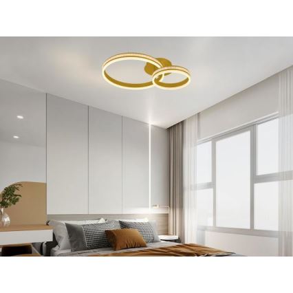 LED nadgradni luster s mogućnošću prigušivanja LED/110W/230V 3000-6500K + daljinski upravljač