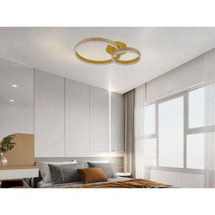 LED nadgradni luster s mogućnošću prigušivanja LED/110W/230V 3000-6500K + daljinski upravljač