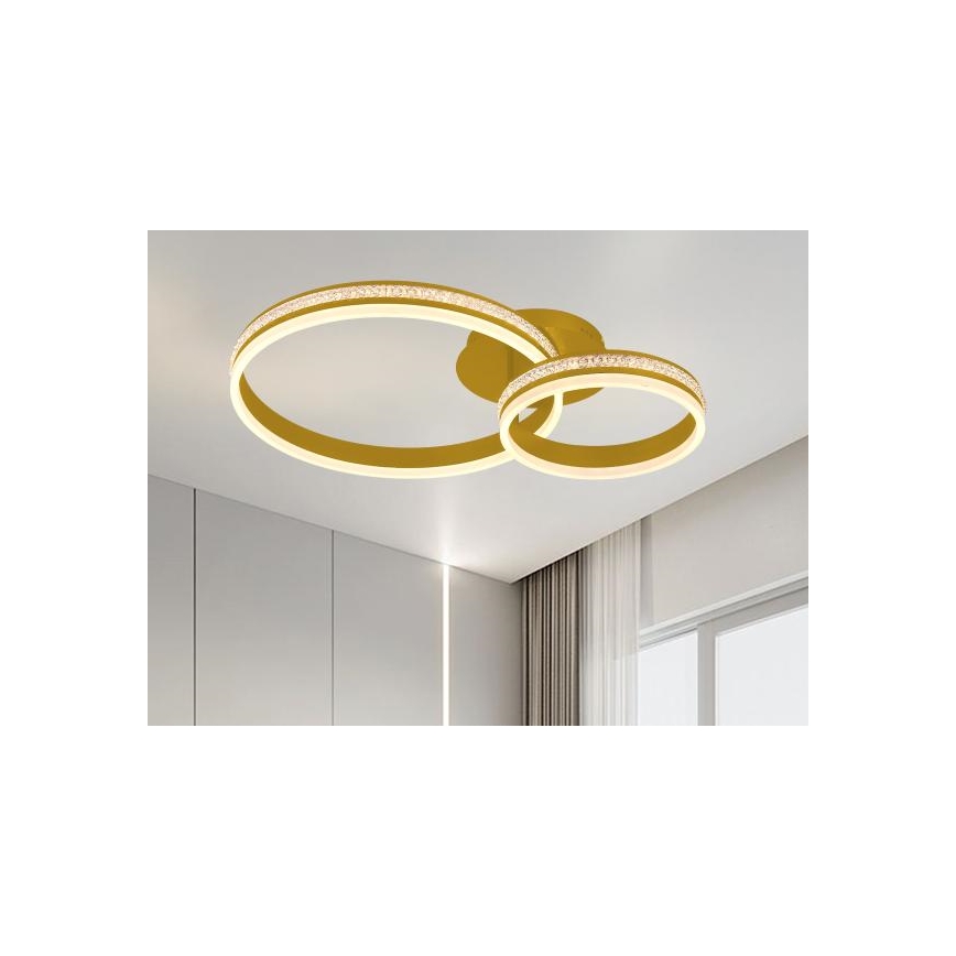 LED nadgradni luster s mogućnošću prigušivanja LED/110W/230V 3000-6500K + daljinski upravljač