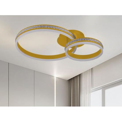 LED nadgradni luster s mogućnošću prigušivanja LED/110W/230V 3000-6500K + daljinski upravljač