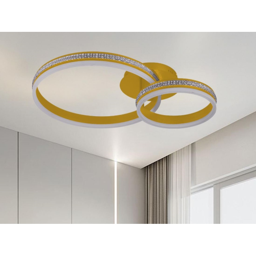 LED nadgradni luster s mogućnošću prigušivanja LED/110W/230V 3000-6500K + daljinski upravljač
