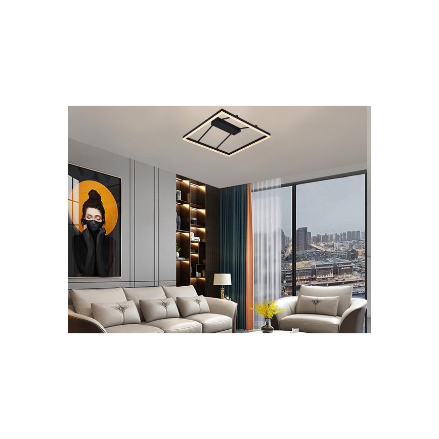 LED nadgradni luster s mogućnošću prigušivanja LED/55W/230V 3000-6500K + daljinski upravljač