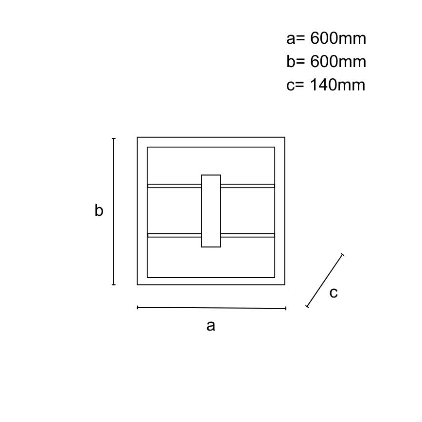 LED nadgradni luster s mogućnošću prigušivanja LED/55W/230V 3000-6500K + daljinski upravljač