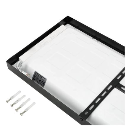 LED Nadgradni panel BRISBANE LED/36W/230V 4000K 29,5x119 cm crna