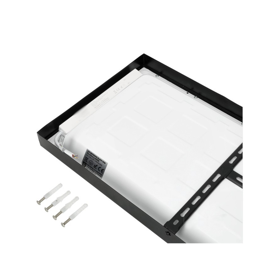 LED Nadgradni panel BRISBANE LED/36W/230V 4000K 29,5x119 cm crna