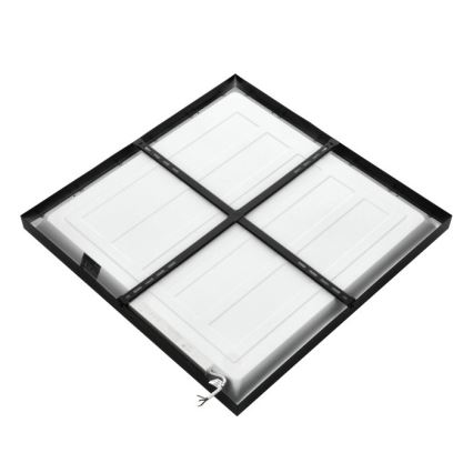 LED Nadgradni panel BRISBANE LED/36W/230V 4000K 59,5x59,5 cm crna
