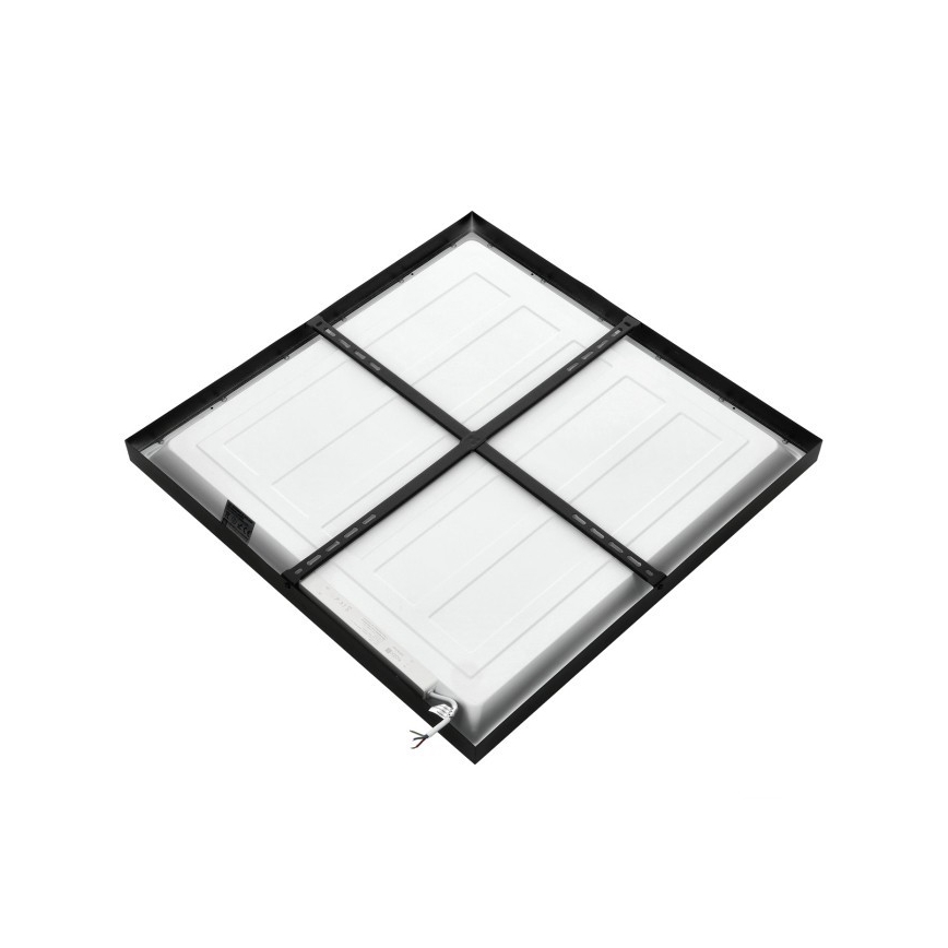 LED Nadgradni panel BRISBANE LED/36W/230V 4000K 59,5x59,5 cm crna