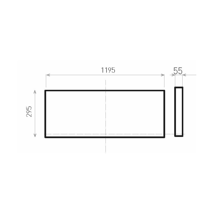 LED Nadgradni panel ILLY LED/36W/230V