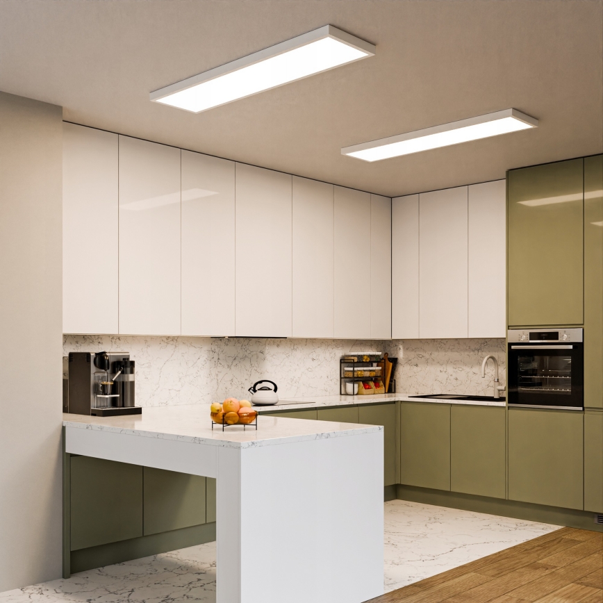 LED nadgradni panel LED/60W/230V 30x120 cm bijela