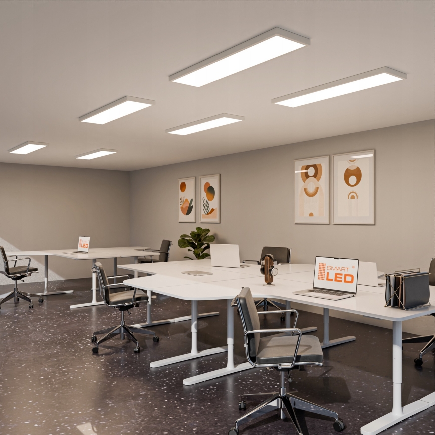 LED nadgradni panel LED/60W/230V 30x120 cm bijela