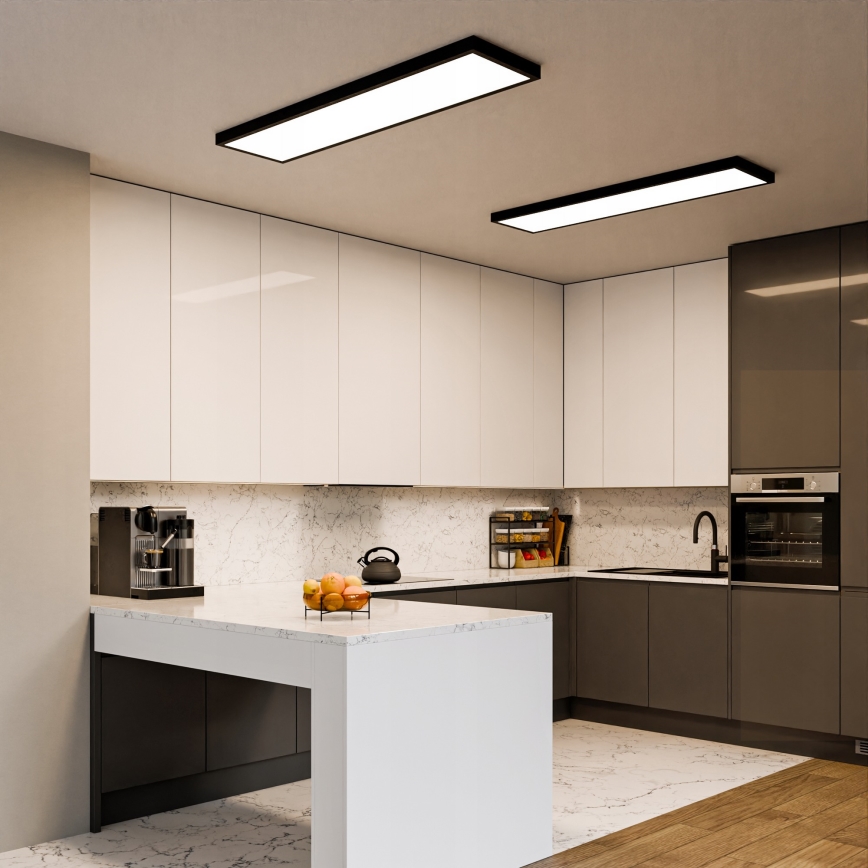 LED nadgradni panel LED/60W/230V 30x120 cm crne boje