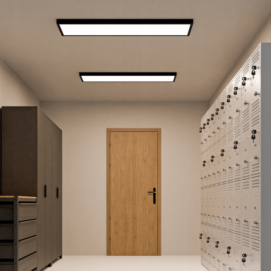 LED nadgradni panel LED/60W/230V 30x120 cm crne boje